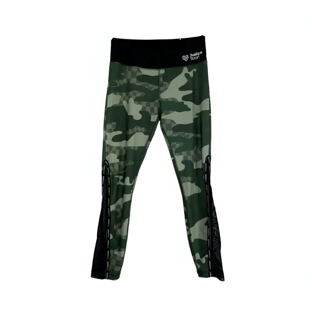 Justice Green Camo Kids Leggings